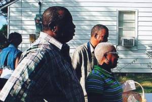 Paul Tucker and Venus Smith with Jimmie Tucker in background 