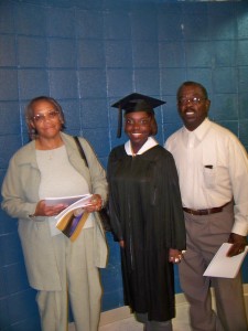 Bernice, Sabrina, and Robert at my graduation from Mississippi College